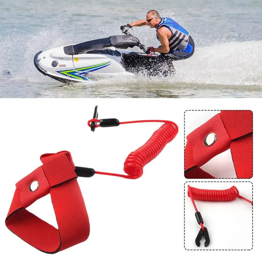 Jet Ski Safety Stop-Switch Lanyard