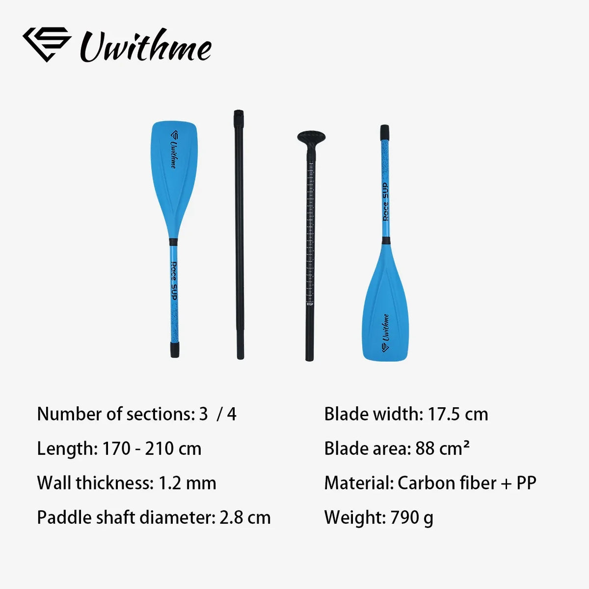 Adjustable Carbon SUP Paddle