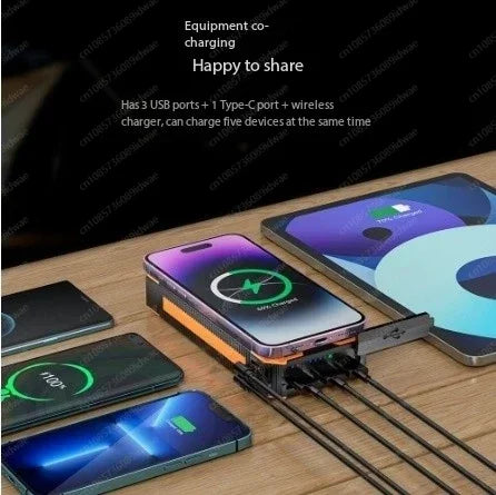 Solar Power Bank — Waterproof PD Fast Charging