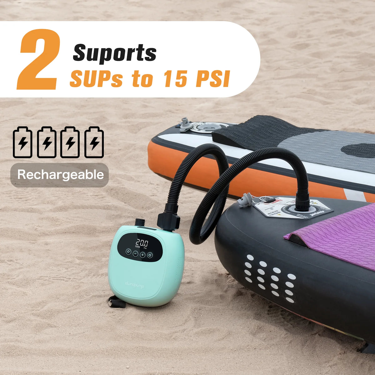 Electric SUP Pump — 20PSI Rechargeable