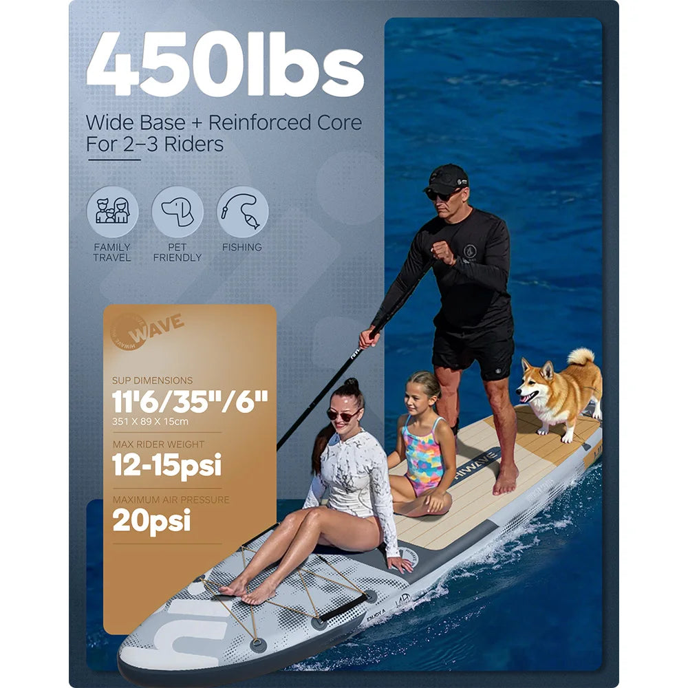Hiwave Inflatable SUP — 11'6" x 35" x 6"