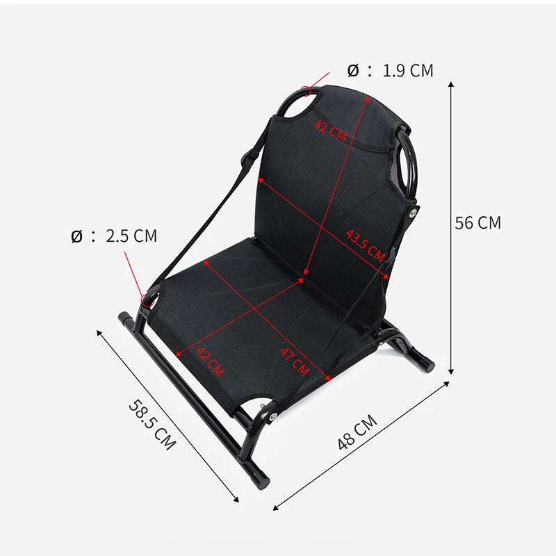 Adjustable Kayak Seat — Padded Backrest