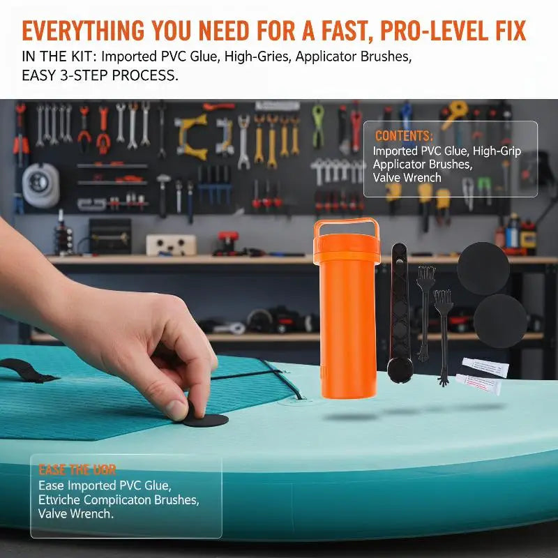 SUP Repair Kit — PVC Patch & Glue Set