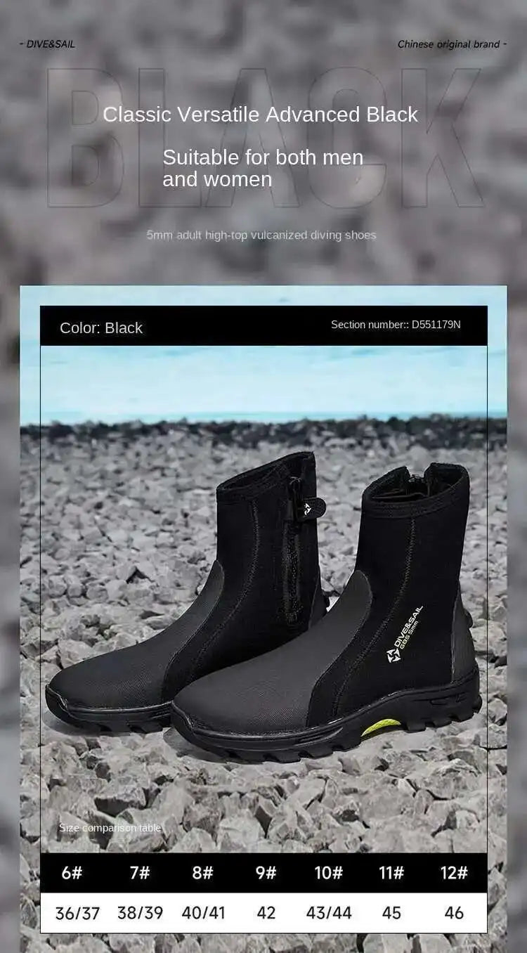 Neoprene Dive Boots — 5mm
